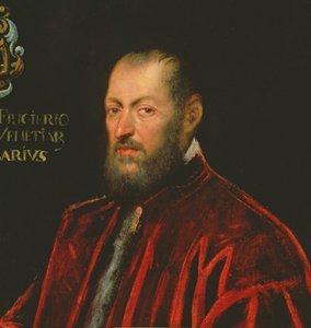Portret van Andrea Frizier, Grootkanselier van Venetië